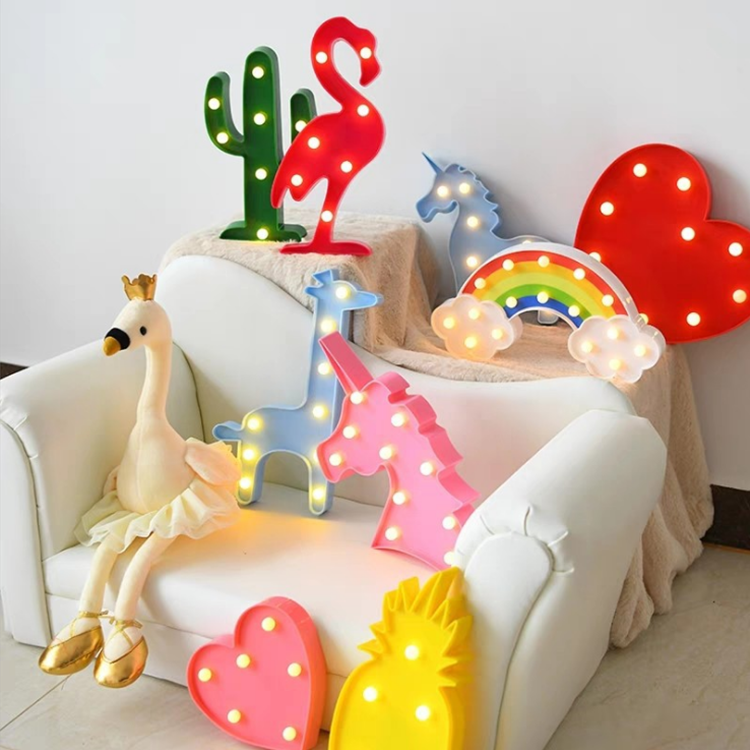 LED Night Light Metal Neon Light Up Letter Wedding