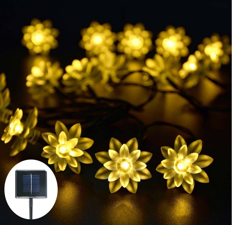 Waterproof 4.8M/16FT 20LEDs Solar Lamps Butterfly Garland Fairy Christmas Outdoor Garden Party Solar led Decoration Light