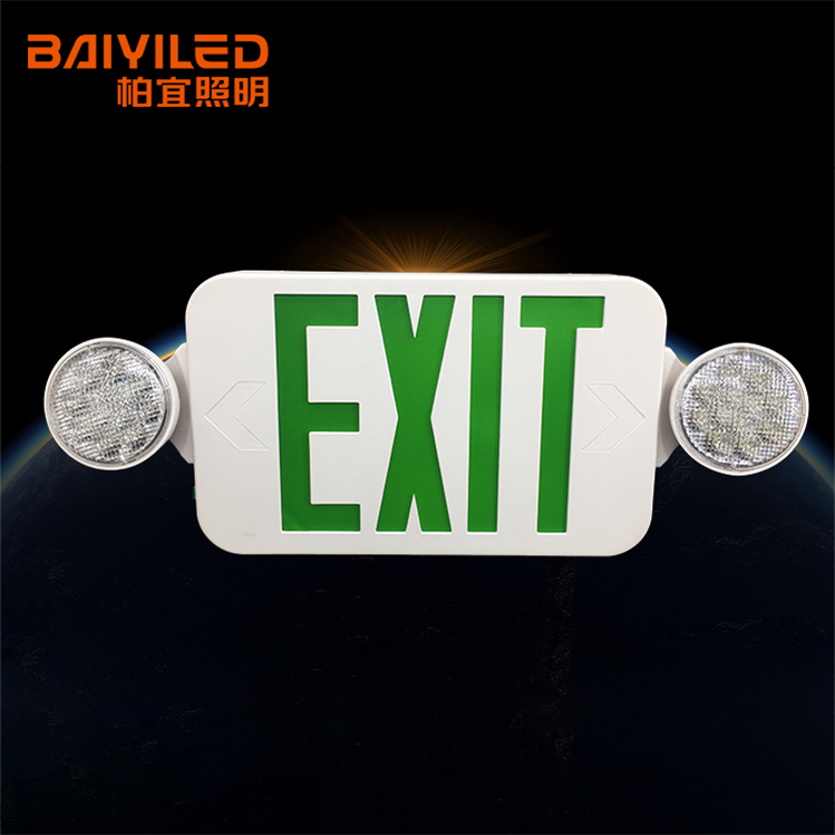Best Price Illuminated Exit Sign Opal Diffuser Lamp Lithium Battery Indoor Led Emergency Oyster Ceiling Light