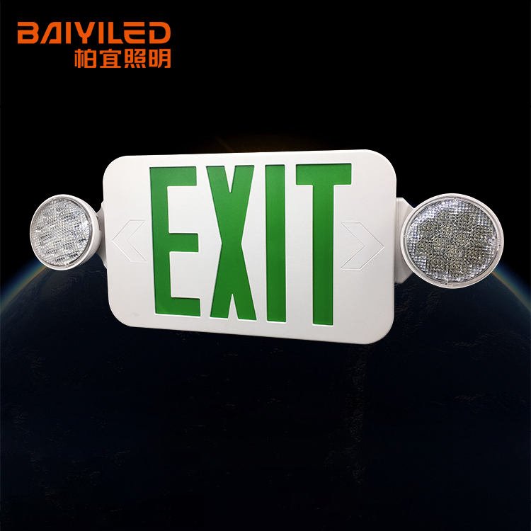 Evacuation Lamp Emergency Light Fixture Exit Combo Sign Led