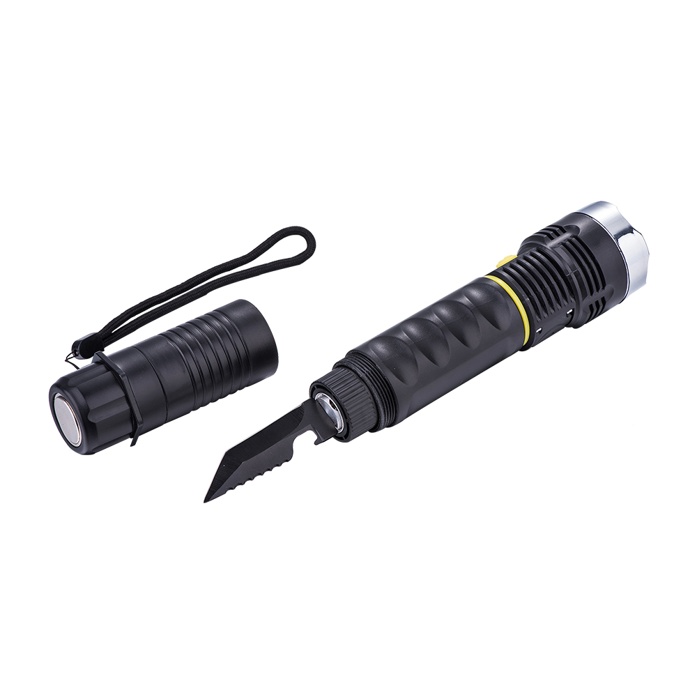 COB Multi-function Worklight Flashlight With  Safety Hammer&Alarm