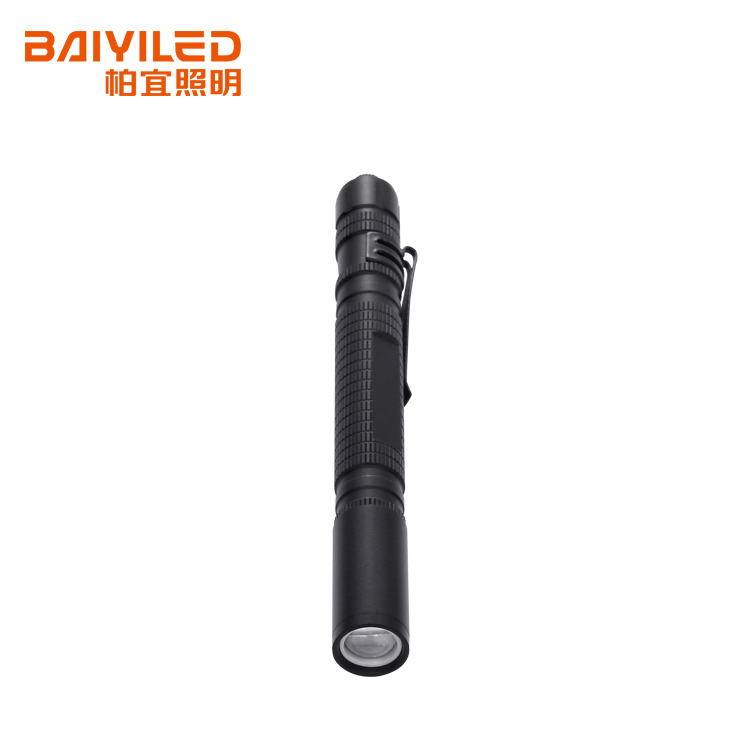 Zoomable Led Green Pen D Battery Flashlight