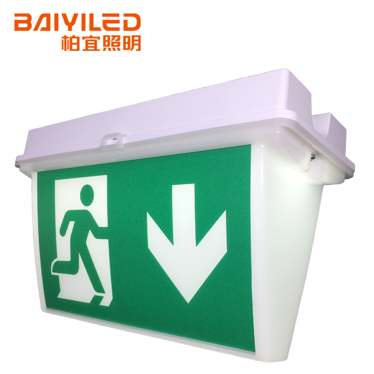 Dual Lite Led Emergency Sticker Cheap Anti-explosion Exit Sign