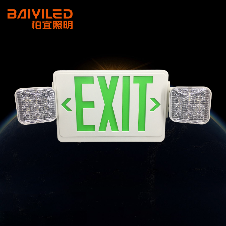 Luz Emergencia Metal Exit Emergency Light Symbol Electrical with rechargeable battery