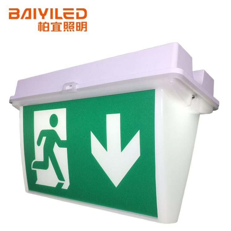 Double Sided Led Sign Lamp Fire Emergency Lithonia Automatic Exit Box