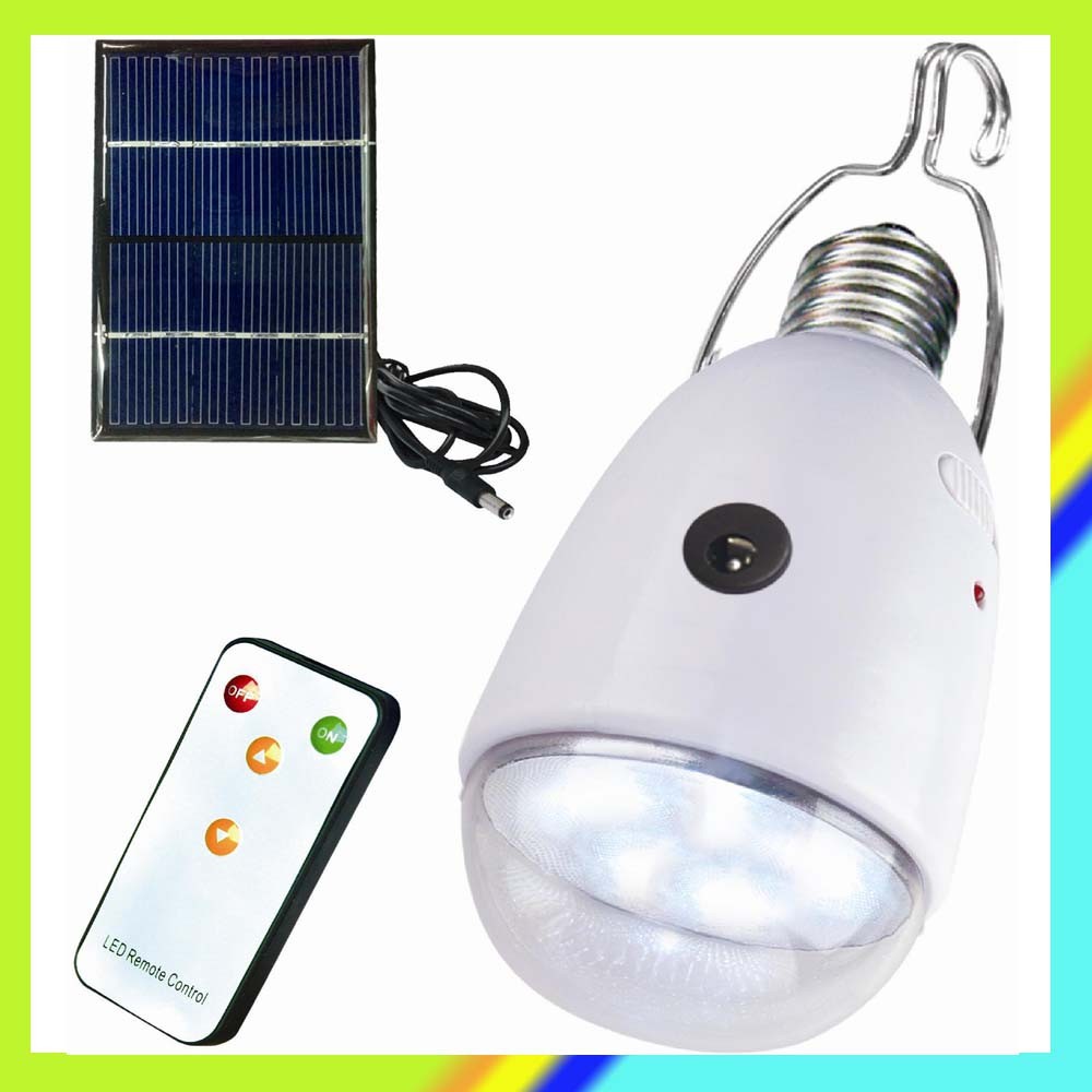 Solar Light with Remote Control (Dimmable, Phone Charging, Emergency Lighting)