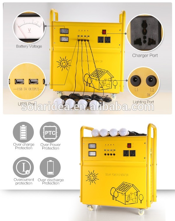 China manufacturer hot sale solar power generator for home use