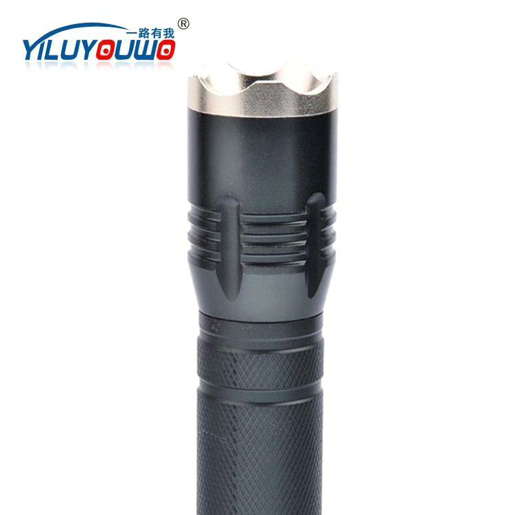 Hot Sale Promotional Product Gift Aluminum High Power Battery Zoom Focus Mini LED Torch Flashlight With SOS Warning For Camping