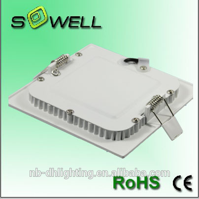 6W Square LED Recessed Panel lights ,85-265V 2835SMD 6000K LED Square panel lights