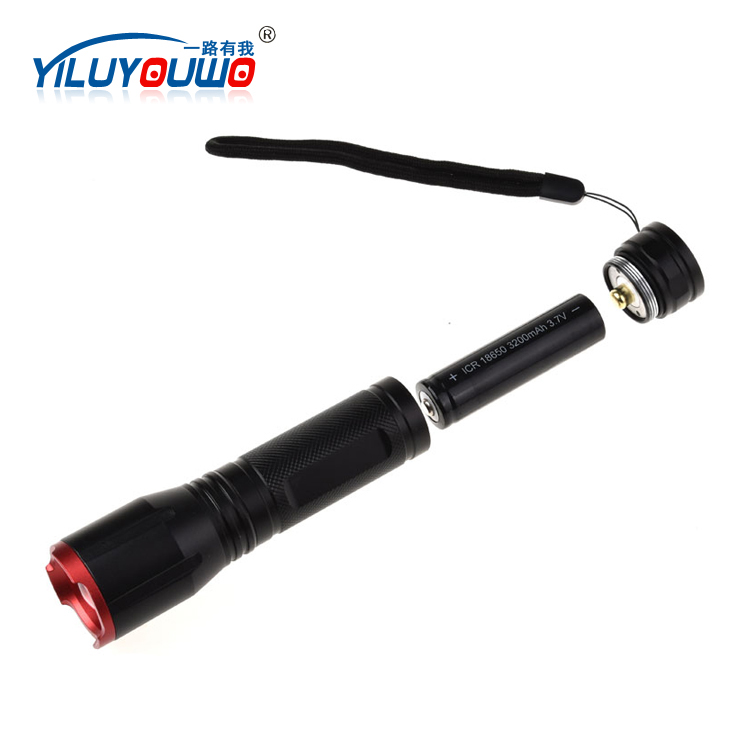 Mini 1.3.7V 18650 Camping 300Luminance Led Aluminum Flashlight