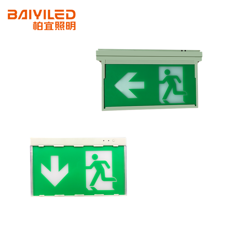 Arrow Light Ac220v-240V Kid Room Double-Legend Edge Lit Exit Sign