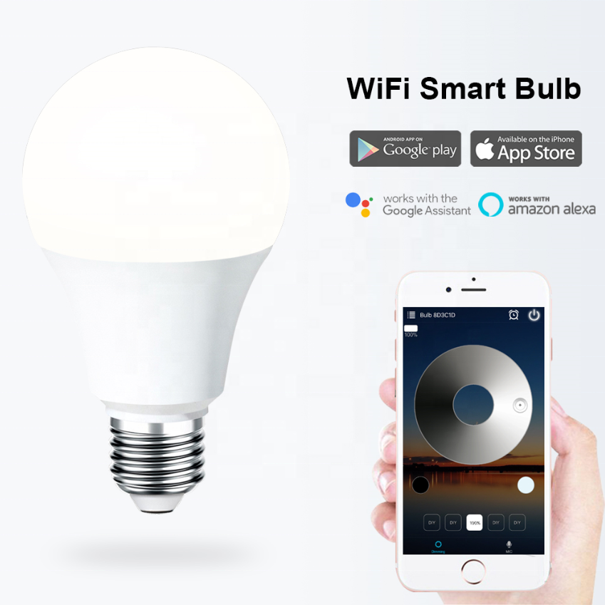 Smart Wifi Bulb LED Lighting via IOS and Android Devices 9W RGBW wifi led bulb
