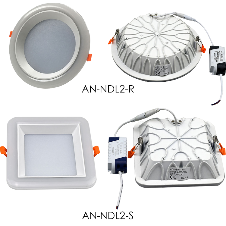 Anern 3w 5w 7w 12w 15w 18w ultra slim led recessed downlight