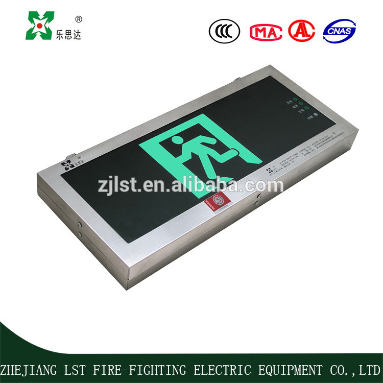 High quality fire protection led emergency exit sign board from luckstar