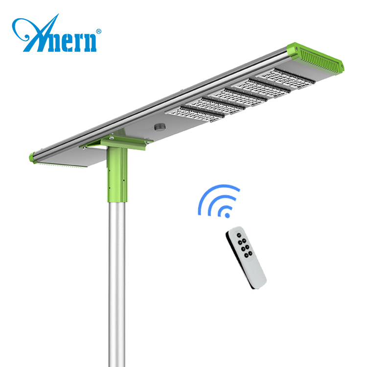 Anern outdoor led solar street light with outdoor cctv camera