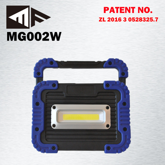 12V Portable 10W USB Rechargeable Battery Inspection Work Light Cob