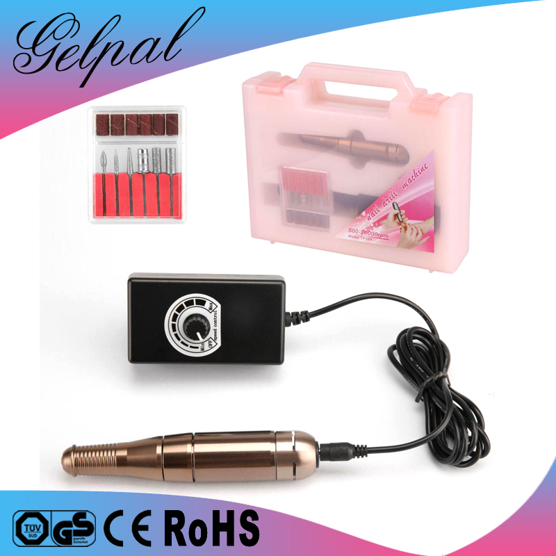 Metal convenient efficient nail polish drill machine