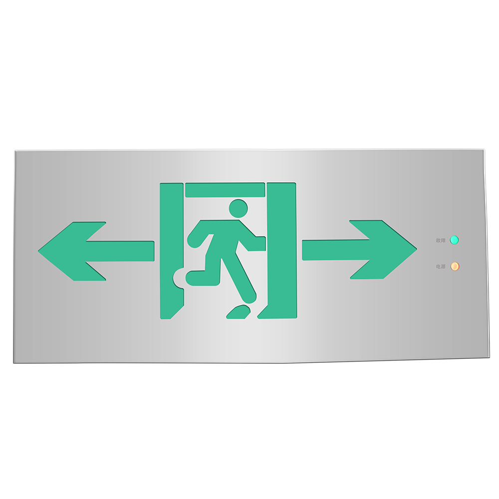 IP65 led fire emergency exit sign board wall embedded