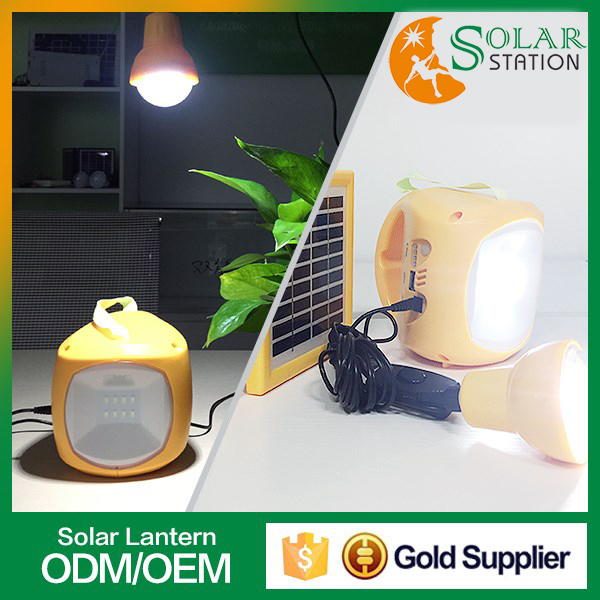 Super economic price with mobile phone charger rechargeable solar led lantern