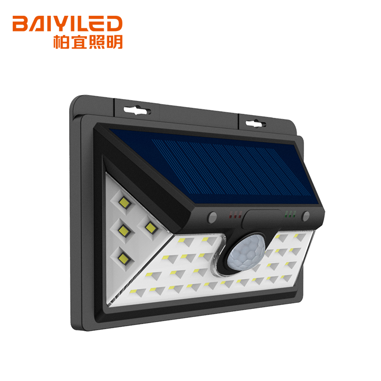 Motion Sensor Security Waterproof Garden Solar Led Wall Light