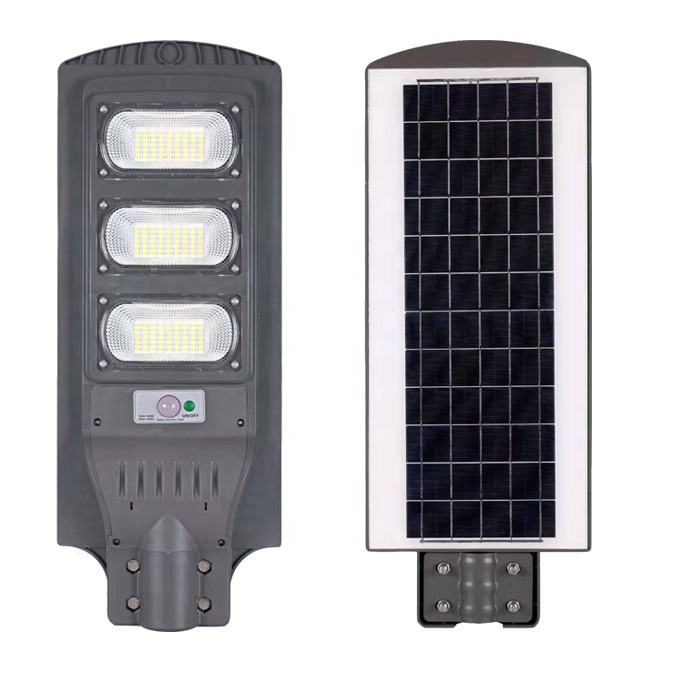 Low Price China Stand Alone Road Lamp with Sensor High Lumen 40W IP65 LED Outdoor Lighting All in One Solar Panel Street Light