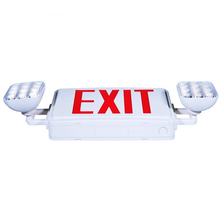 Jiming wholesale customized double combination emergency light and exit fixture