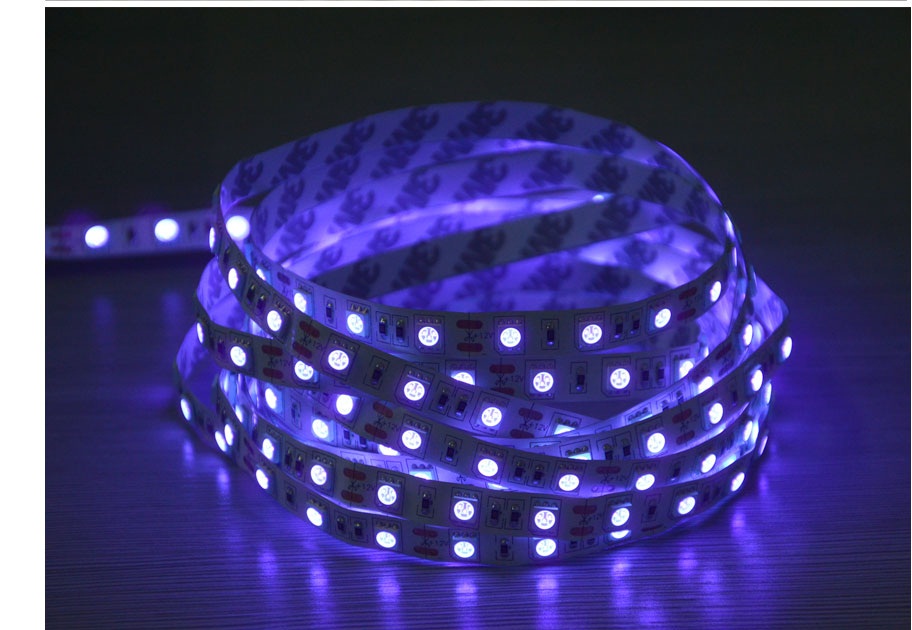 UV Black Light LED Strip, Nichia LED 365 nm UV Black Light flexible uv led strip gold wire copper bracket, 3 years warranty