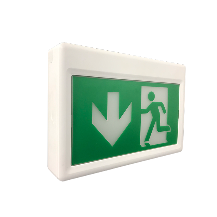 Right Lane Must Double Side Led Suspended Manufacturer Evacuation Green Exit Sign