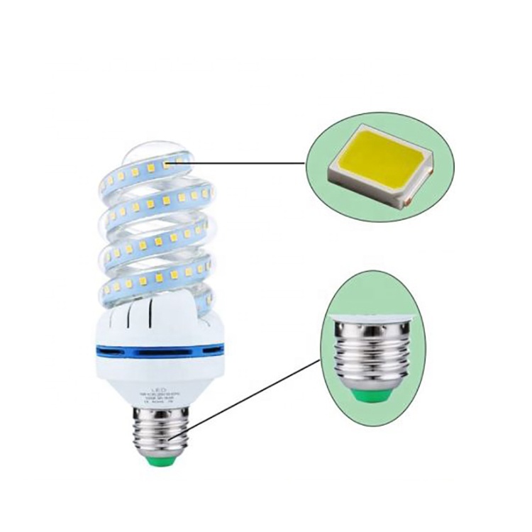 Factory price 9W 12W 16W 20W 24W e27 b22 Spiral Led Saving Energy Lamp bulb led corn light ac 100-300v Led Bulb Light