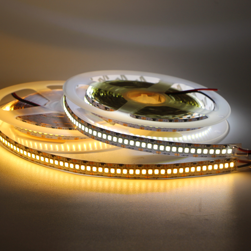 single Row Constant Current flexible SMD 2835 240leds/m 12V Warm White 2700k warm white led strip lighting