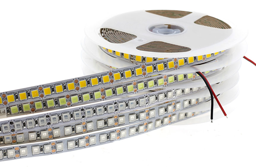 DC12V LED strip 5054 120led/m 5M/Lot High brightness 600LEDs 5054 flexible LED strip Light Ice Blue / Cold white