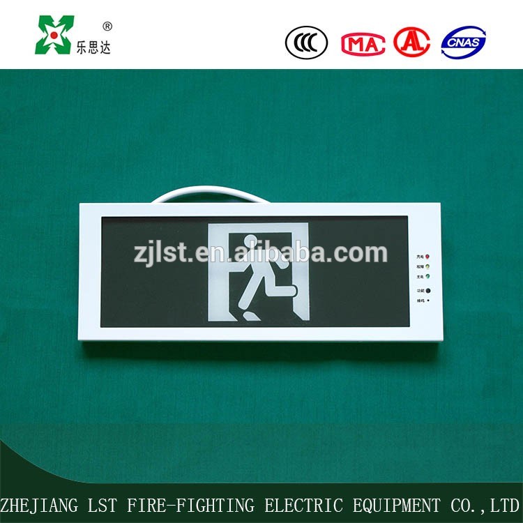 LST wall mounted battery backup led emergency illuminated exit signs