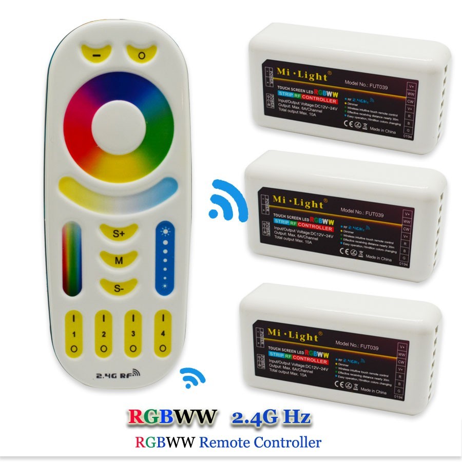 2.4G WiFi LED Mi light controller DC12V 24V Wireless wifi Controller for RGB led strip light