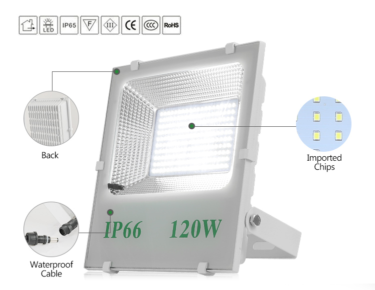 ECO-friendly good quality ultra thin flood light led solar