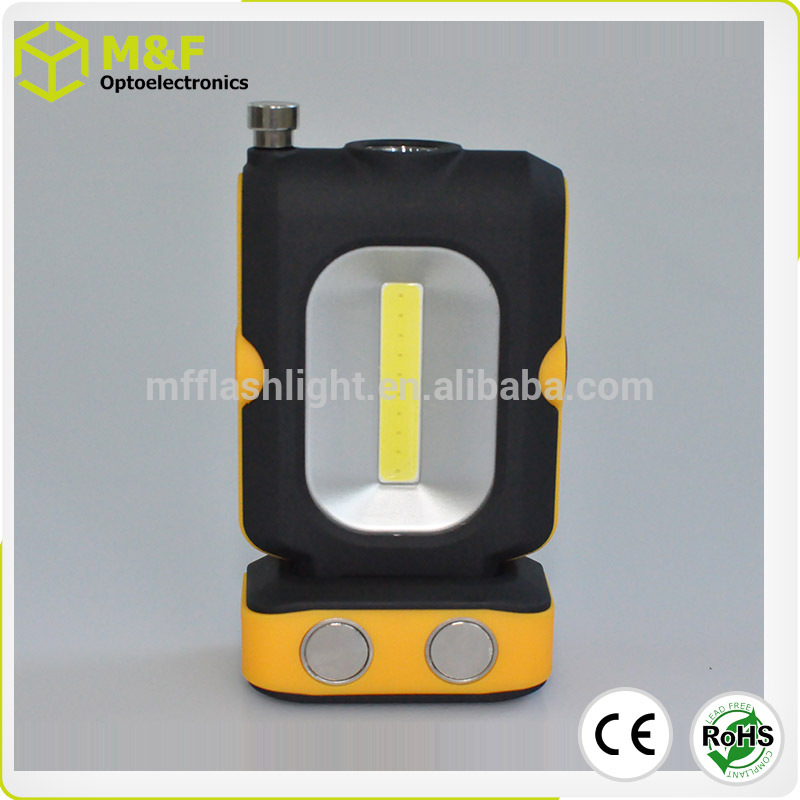 Light weight magnetic rotary stand 1W+3W led work lamp