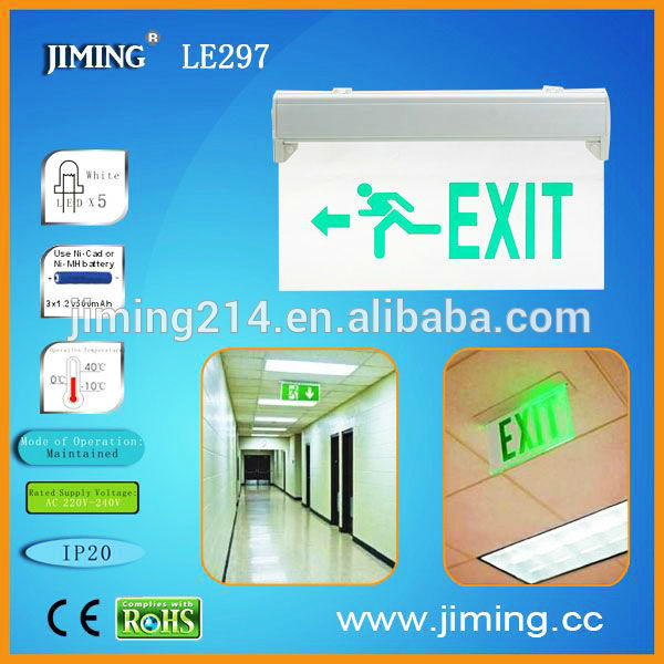 iemergencylight -China TOP 1 Emergency Lighting acrylic fire exit sign Since 1967 exit light LE297 1703161506