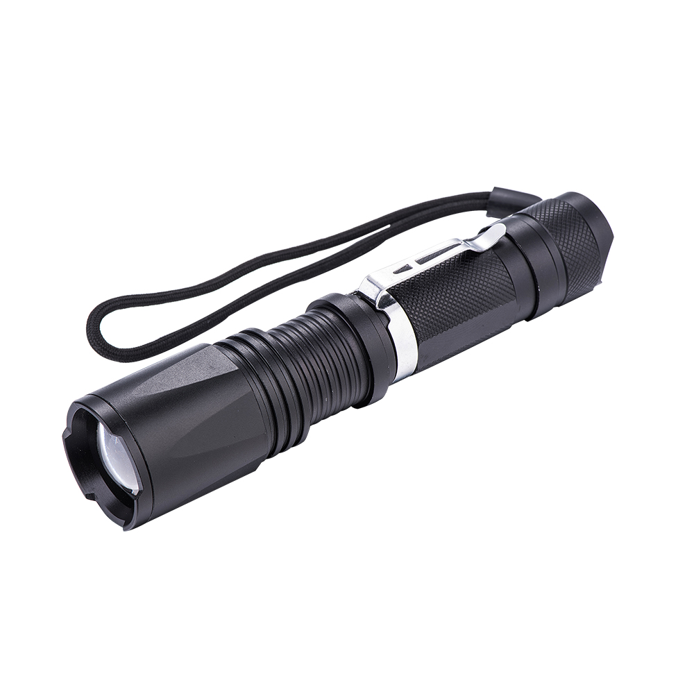 3 AAA Battery Powered Aluminum Torch Light 1 White LED Flashlight