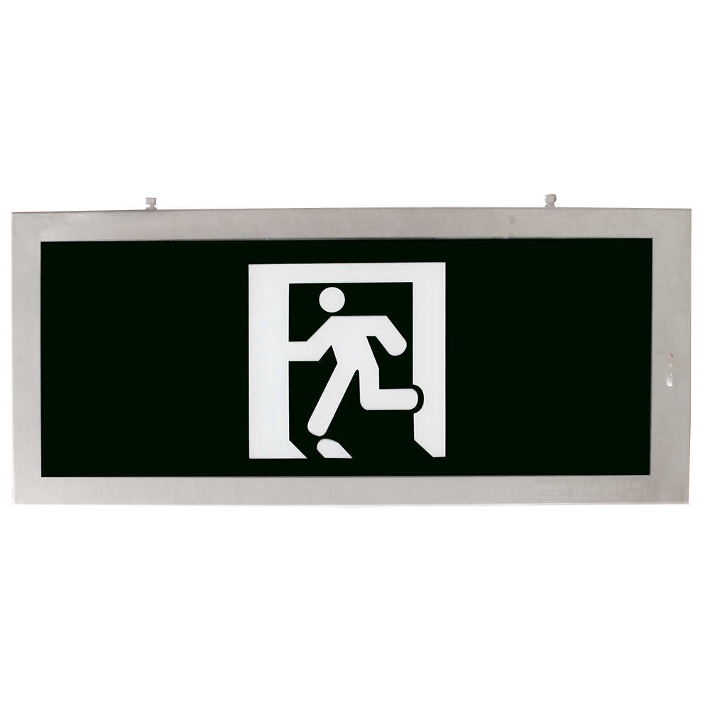 LST large size hanging led emergency exit sign light for train station