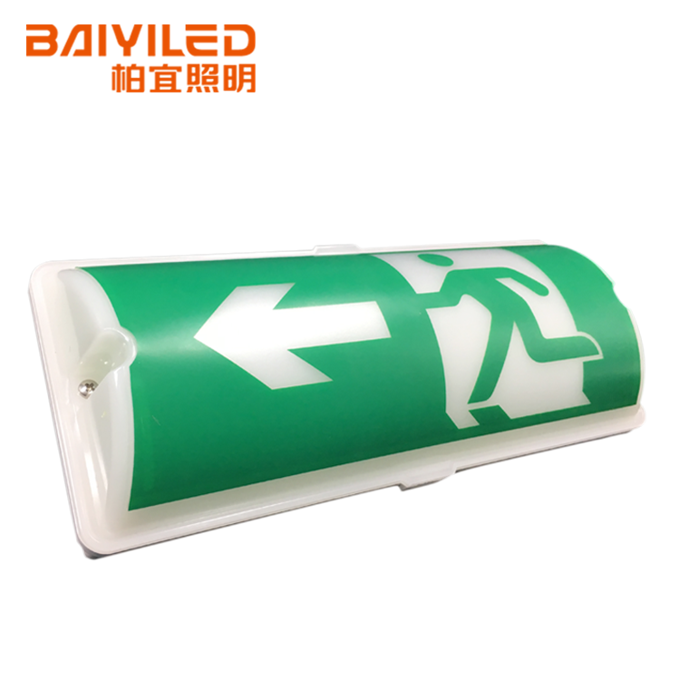 China Fire Emergency Exit Sign Battery Backup Bulkhead Light Kit Emergencia 345W Low Voltage Outdoor Lighting