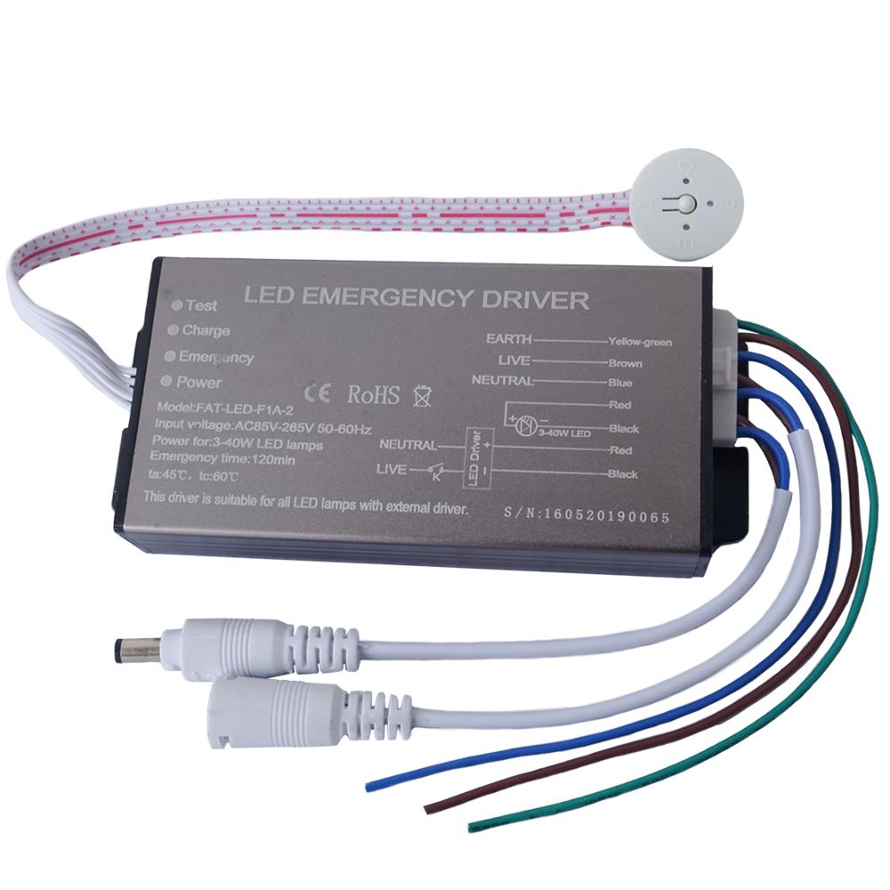 Ultrathin aluminium alloy shell 16w 3 hours led emergency driver