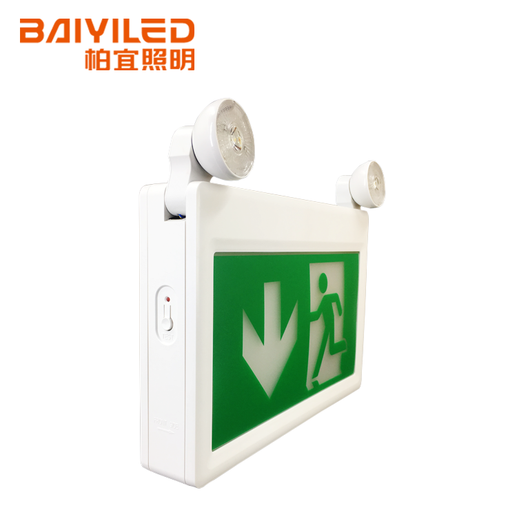 Light Led Emergency Hanging Lighting Battery Exit Sign Ac Only