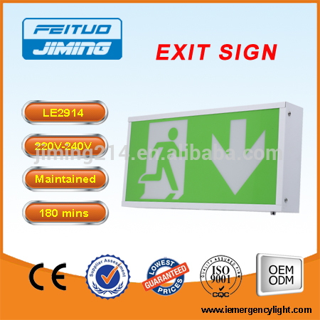 LE2914: CE Approved EXIT SIGN -China TOP 1 Emergency Exit Light Factory Since 1967