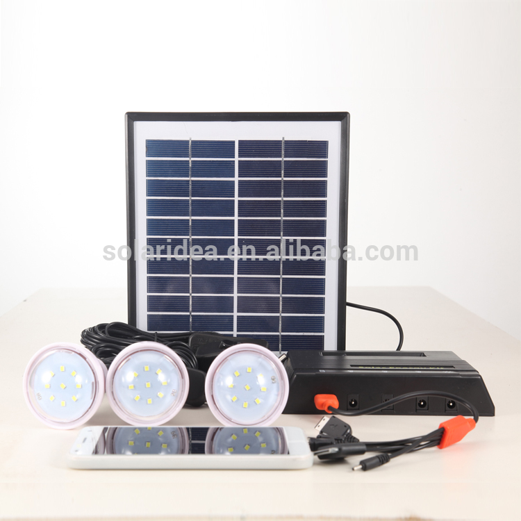 Tested before shipping all in one solar home lighting system