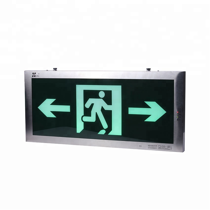 LST model 216 big size double sides led rechargeable emergency exit sign light