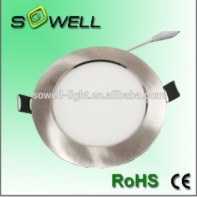 12W plastic+aluminum material IP44 CE/RoHS/SASO electroplating LED panel lights