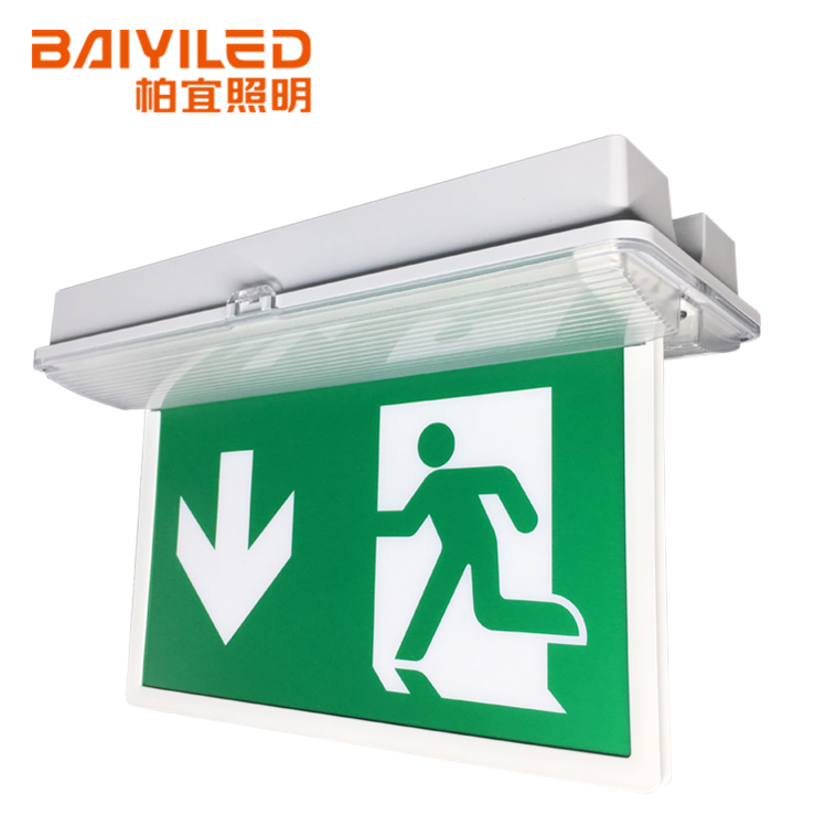 Rechargeable Led Light Double Sided Face Smd2835 Running Man Exit Sign