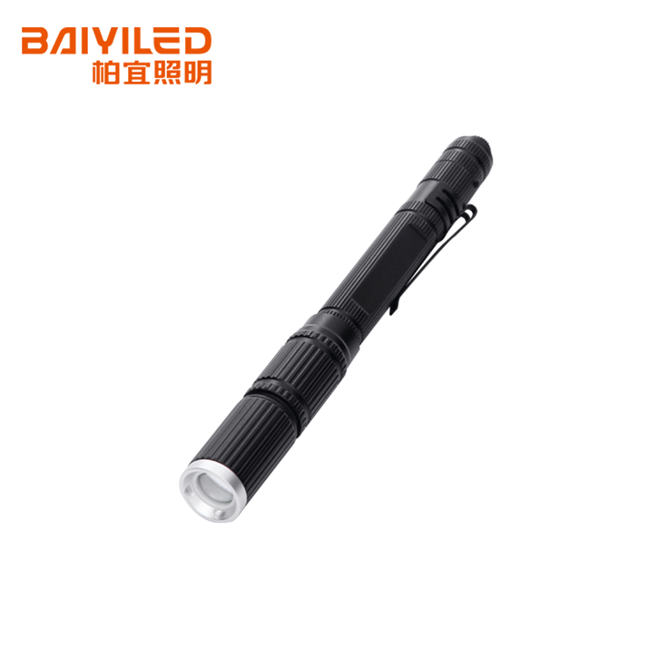 Gift Wall Mounted Emergency Rechargeable Bailong Aluminium Alloy High Power Aluminum Flashlight
