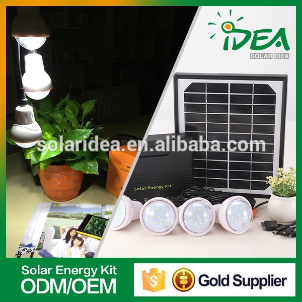 Solar idea factory good price energy saving good quality small for 5 watt solar panel light kit