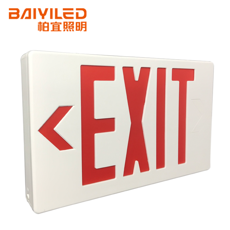 Led Light Recessed Design Emergency Exit Sign For Door