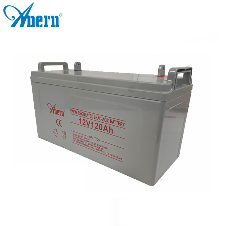 Anern solar battery 12v 120AH Deep cycle battery AGM GEL battery for solar wind system